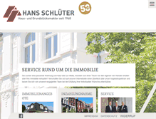 Tablet Screenshot of hans-schlueter-immobilien.de